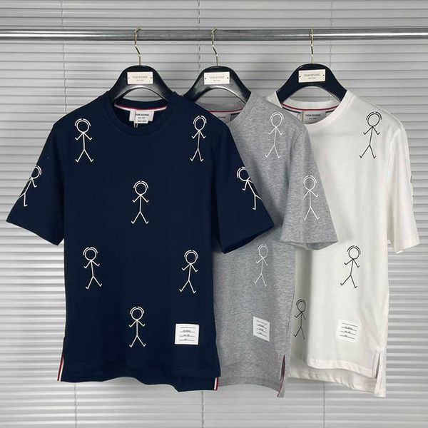 men's t shirts 2022 fashion brand tb t-shirts men casual slim cotton t shirt summer short sleeve o-neck stickman pattern mens clothing, White;black
men's t shirts 2022 fashion brand tb t-shirts men casual slim cotton t shirt summer short sleeve o-neck stickman pattern mens clothing, White;black