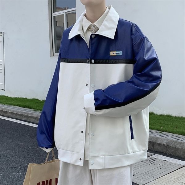 mens jackets leather varsity jackets mens pu leather clothing coats fashion air pilot overcoat racing print jacket slim baseball uniform 220, Black;brown
mens jackets leather varsity jackets mens pu leather clothing coats fashion air pilot overcoat racing print jacket slim baseball uniform 220, Black;brown
