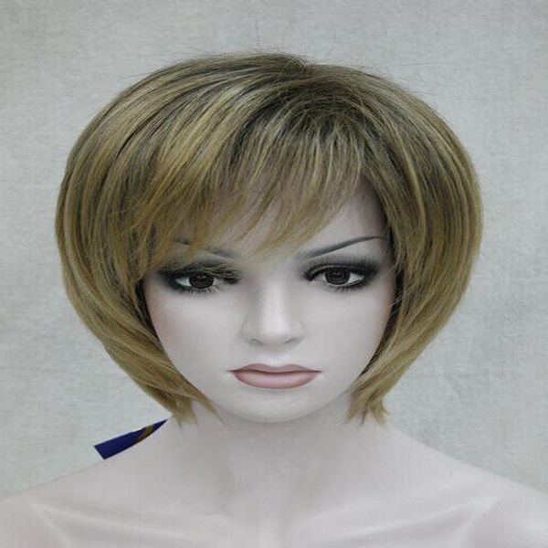 ladies blonde curly women wig natural wavy hair long cosplay wig, Black