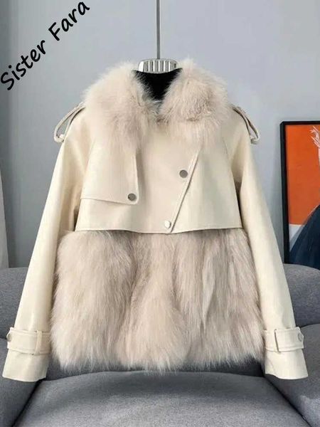 women's fur faux fur winter pu sheepskin coat women loose motorcycle jackets female streetwear oversized coat winter faux fur leather j, Black
women's fur faux fur winter pu sheepskin coat women loose motorcycle jackets female streetwear oversized coat winter faux fur leather j, Black
