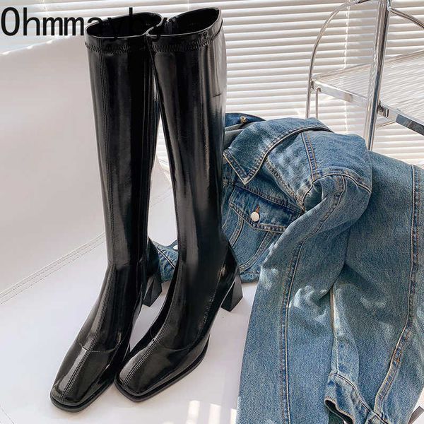 boots winter new brand women knee high thick heel square toe zipper ladies long knight 220929, Black
boots winter new brand women knee high thick heel square toe zipper ladies long knight 220929, Black