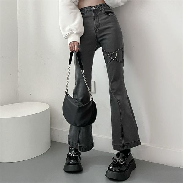 women's pants capris feiernan y2k heart jeans for women vintage gray denim flare 90s aesthetic bottoms streetwear mom wash trouser hara, Black;white
women's pants capris feiernan y2k heart jeans for women vintage gray denim flare 90s aesthetic bottoms streetwear mom wash trouser hara, Black;white