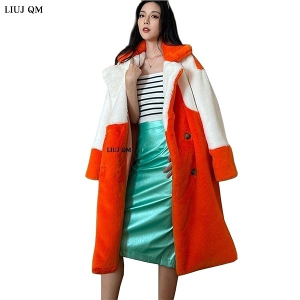 womens fur faux double breasted jacket winter clothing women coat lapel hairy long trench overcoat thick warm female plush parka 220929, Black
womens fur faux double breasted jacket winter clothing women coat lapel hairy long trench overcoat thick warm female plush parka 220929, Black