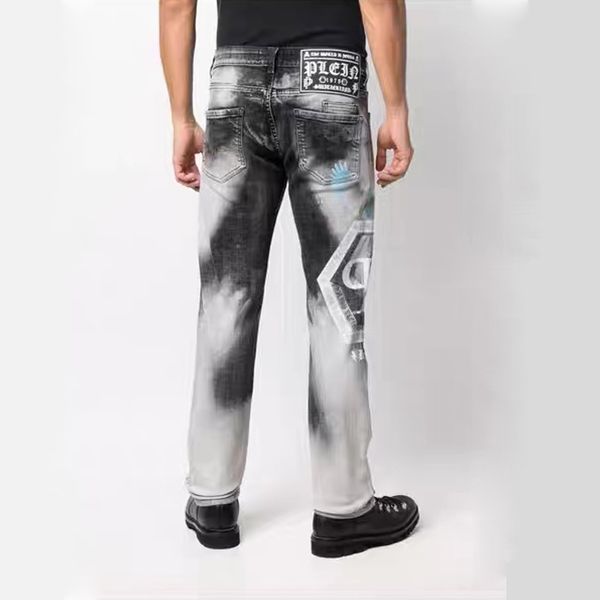 plein bear men's jeans classical fashion pp man denim trousers rock star fit mens casual design ripped jeans distressed skinny biker cl, Blue
plein bear men's jeans classical fashion pp man denim trousers rock star fit mens casual design ripped jeans distressed skinny biker cl, Blue