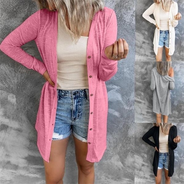 women's knits tees women casual fashion single-breasted cardigan solid color round neck long coat knitted sweaters harajuku knitwear 22, White
women's knits tees women casual fashion single-breasted cardigan solid color round neck long coat knitted sweaters harajuku knitwear 22, White