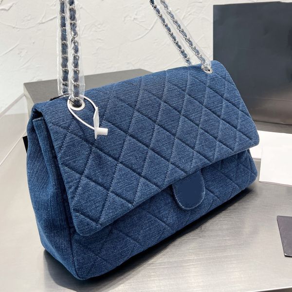 womens jumbo quilted flap bag denim lambskin silver hardware diamond check metal leather chain outdoor large capacity shoulder crossbody des
womens jumbo quilted flap bag denim lambskin silver hardware diamond check metal leather chain outdoor large capacity shoulder crossbody des