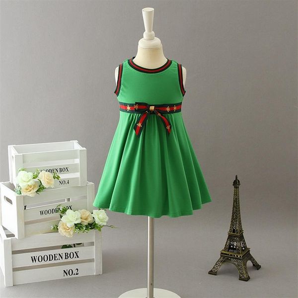 designer children stripe bow vest dresses 2021 summer girls bee embroidered pleated dress preppy style kids roman cotton clothing 2811, Red;yellow
designer children stripe bow vest dresses 2021 summer girls bee embroidered pleated dress preppy style kids roman cotton clothing 2811, Red;yellow