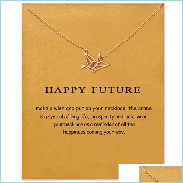 pendant necklaces choker necklaces with card gold sier crane pendant necklace for fashion women jewelry happy future drop delivery 20 dhg8r, Silver
pendant necklaces choker necklaces with card gold sier crane pendant necklace for fashion women jewelry happy future drop delivery 20 dhg8r, Silver