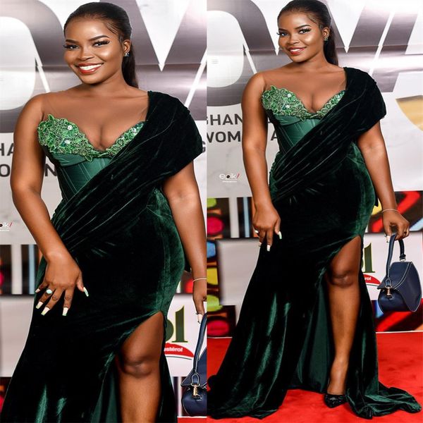 2022 arabic aso ebi mermaid velvet prom dresses lace beaded crystals evening formal party second reception birthday engagement gowns dress z, Black
2022 arabic aso ebi mermaid velvet prom dresses lace beaded crystals evening formal party second reception birthday engagement gowns dress z, Black