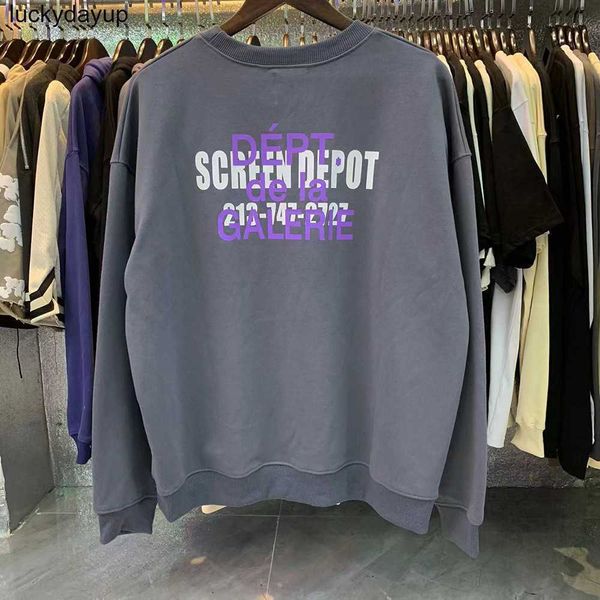 men's hoodies sweatshirts designer fashion brand galery dept printing fashion brand loose cotton terry round neck sweater, Black
men's hoodies sweatshirts designer fashion brand galery dept printing fashion brand loose cotton terry round neck sweater, Black