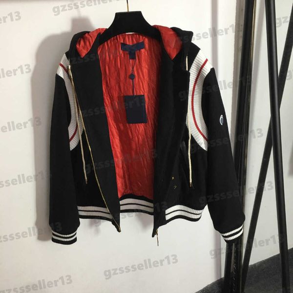 women jacket luxury designer thread contrast color stitching jacket autumn and winter thickened warm hooded cotton baseball uniform jackets, Black;brown
women jacket luxury designer thread contrast color stitching jacket autumn and winter thickened warm hooded cotton baseball uniform jackets, Black;brown