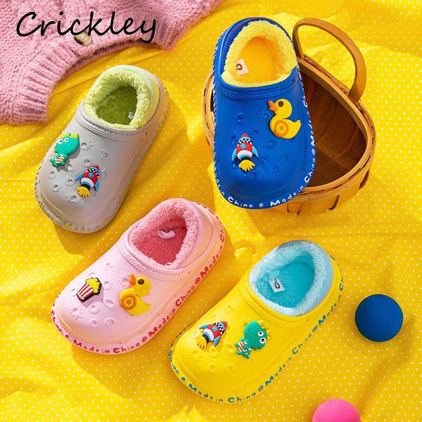 slipper winter children garden shoes waterproof non slip home slippers for boys girls plush warm soft light indoor kids 220928, Black;grey
slipper winter children garden shoes waterproof non slip home slippers for boys girls plush warm soft light indoor kids 220928, Black;grey