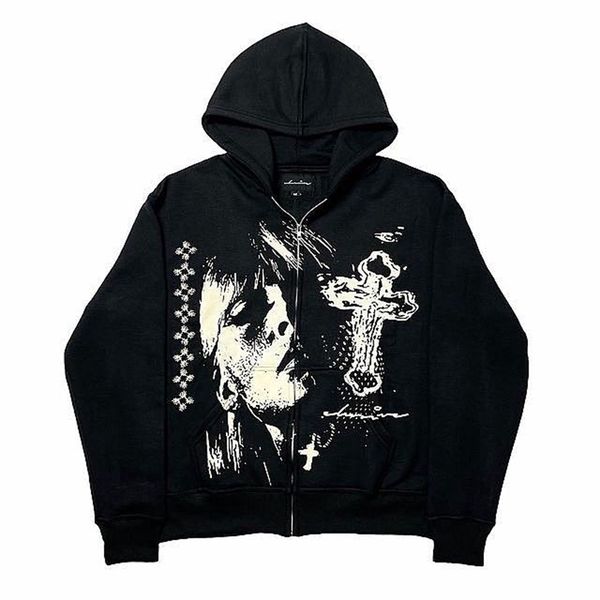 men's hoodies sweatshirts black loose zipper hoodie men american cross head print street harajuku oversized sweatshirt y2k punk japanes
men's hoodies sweatshirts black loose zipper hoodie men american cross head print street harajuku oversized sweatshirt y2k punk japanes
