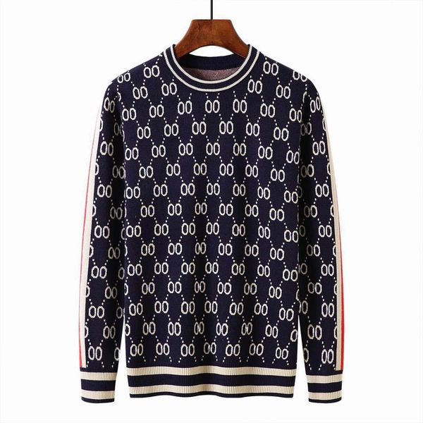 2022 mens sweater jacquard letter turtleneck loose sweaters stripe knitting in autumn and winter knits, Black
2022 mens sweater jacquard letter turtleneck loose sweaters stripe knitting in autumn and winter knits, Black
