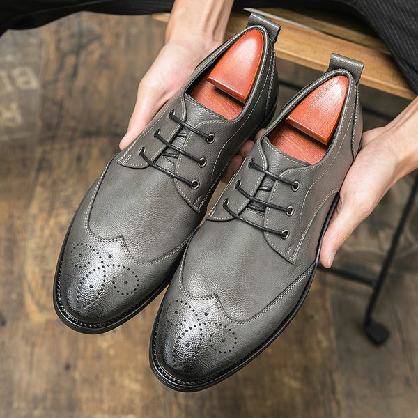 fashion leather shoes classic fashion designers latest style grey comfortable non slip soft soles lace up business dress wedding, Red;white
fashion leather shoes classic fashion designers latest style grey comfortable non slip soft soles lace up business dress wedding, Red;white