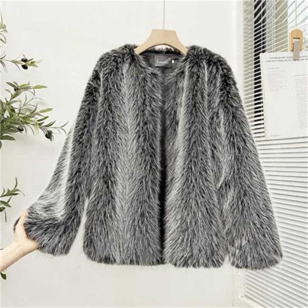 women's fur faux new lamb fur jackets women's coat winter autumn short clothes imitation rex rabbit young thicken ry grey manteau, Black
women's fur faux new lamb fur jackets women's coat winter autumn short clothes imitation rex rabbit young thicken ry grey manteau, Black