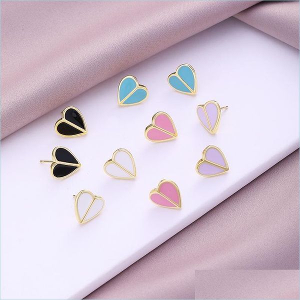 stud stud trendy blue white black pink purple cute heart earrings for women girls enamel drip oil jewelry giftstud drop delive bdedome dhqlk, Golden;silver
stud stud trendy blue white black pink purple cute heart earrings for women girls enamel drip oil jewelry giftstud drop delive bdedome dhqlk, Golden;silver