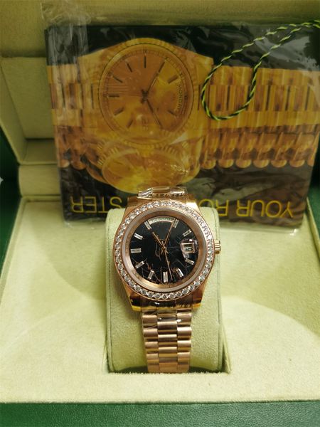 with original box 41mm automatic mechanical watch men and women diamond watches stainless steel folding buckle sport waterproof fashion wris, Slivery;brown
with original box 41mm automatic mechanical watch men and women diamond watches stainless steel folding buckle sport waterproof fashion wris, Slivery;brown