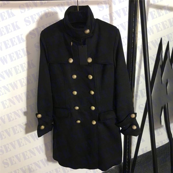 gold buckle women woolen coat outerwear luxury jackets high grade womens long sleeve coats clothing, Black
gold buckle women woolen coat outerwear luxury jackets high grade womens long sleeve coats clothing, Black