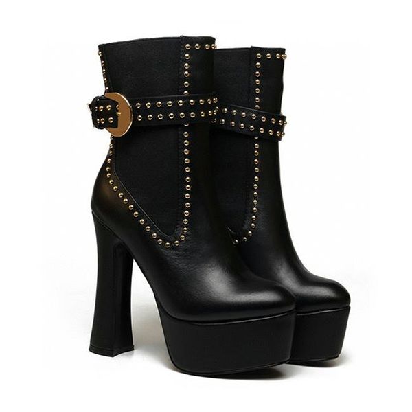 2022 autumn winter martin boots fashion rivet decoration designer women's high heels sizes 35-41 with box, Black
2022 autumn winter martin boots fashion rivet decoration designer women's high heels sizes 35-41 with box, Black