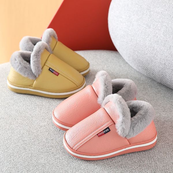 slipper winter children cotton slippers leather pu for home waterproof kids indoor shoes non slip warm boys girls baby 220928, Black;grey
slipper winter children cotton slippers leather pu for home waterproof kids indoor shoes non slip warm boys girls baby 220928, Black;grey