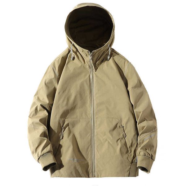 men's jackets fashion casual men jacket hooded windbreaker cotton 2021 streetwear male coats g220923, Black;brown
men's jackets fashion casual men jacket hooded windbreaker cotton 2021 streetwear male coats g220923, Black;brown
