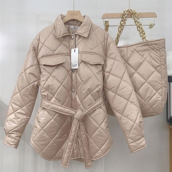 womens down parkas alphalmoda womens quilted lattice coat sashes pocket loose ladies fashion jacket with bags 220929, Black
womens down parkas alphalmoda womens quilted lattice coat sashes pocket loose ladies fashion jacket with bags 220929, Black