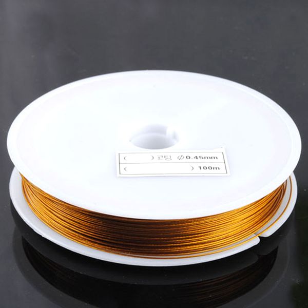 0.45mm Blue/gold/gold copper wire for Bracelet Necklace DIY Colorfast 45m Cord Thread Jewelry Cord String Craft Making BH301
0.45mm Blue/gold/gold copper wire for Bracelet Necklace DIY Colorfast 45m Cord Thread Jewelry Cord String Craft Making BH301
