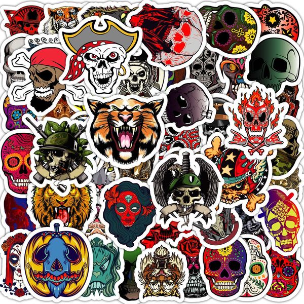 pack of 50pcs halloween punk skull stickers no-duplicate waterproof vinyl graffiti sticker for luggage skateboard notebook water bottle car
pack of 50pcs halloween punk skull stickers no-duplicate waterproof vinyl graffiti sticker for luggage skateboard notebook water bottle car