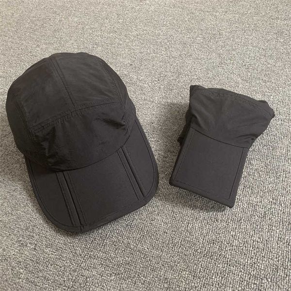 ball s summer quick-drying folding baseball mensport portable snapback cap mesh breathable sun hats outdoor hiking waterproof hat 0929, Blue;gray