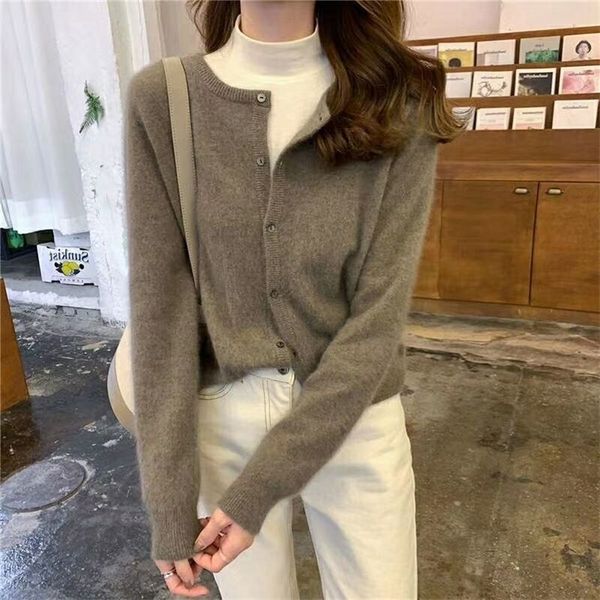 women's knits tees cashmere sweater cardigan women single breasted long sleeve elegant vintage jumper solid wool knitted autumn winter, White
women's knits tees cashmere sweater cardigan women single breasted long sleeve elegant vintage jumper solid wool knitted autumn winter, White