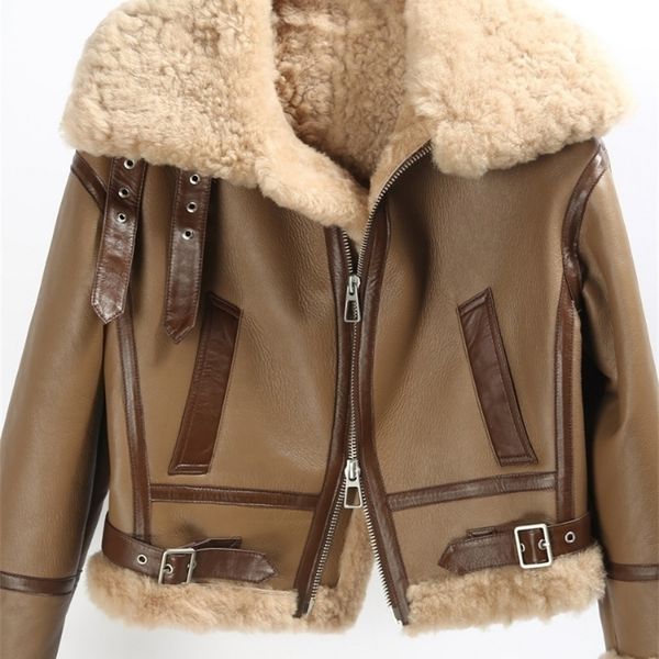 womens fur faux bluenessfair winter jacket women genuine leather natural real coat double faced merino sheep thick warm fashion 220929, Black
womens fur faux bluenessfair winter jacket women genuine leather natural real coat double faced merino sheep thick warm fashion 220929, Black