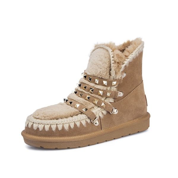 autumn and winter new women's boots european american fashion metal decoration comfortable non slip thick bottom warm long plush sleeve, Black
autumn and winter new women's boots european american fashion metal decoration comfortable non slip thick bottom warm long plush sleeve, Black