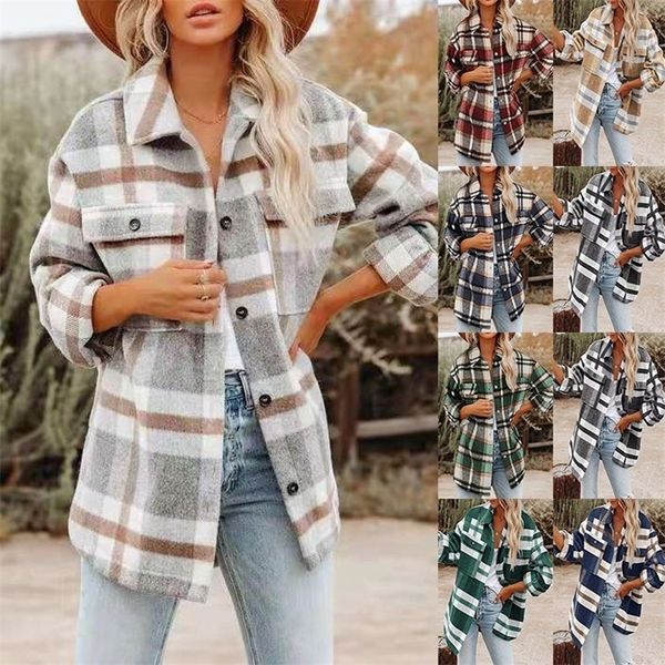 womens knits tees autumn and winter ladies casual outerwear fashion warm outer long sleeve loose plaid shirt coat hooded jacket parka 220929, White
womens knits tees autumn and winter ladies casual outerwear fashion warm outer long sleeve loose plaid shirt coat hooded jacket parka 220929, White