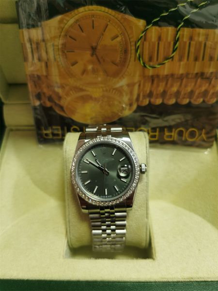 with original box mens watch automatic mechanical watches 41mm stainless steel 2813 life waterproof montre de luxe casual business wristwatc, Slivery;brown
with original box mens watch automatic mechanical watches 41mm stainless steel 2813 life waterproof montre de luxe casual business wristwatc, Slivery;brown
