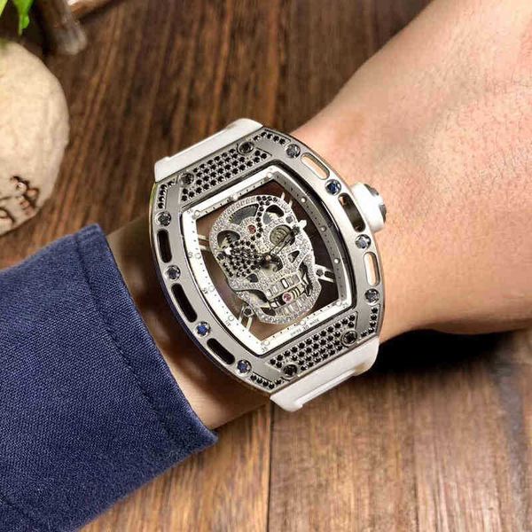watches wristwatch luxury richa milles designer rm52-01 mysterious skull hollowed out full-automatic men's mechanical watch diamond stu, Slivery;brown
watches wristwatch luxury richa milles designer rm52-01 mysterious skull hollowed out full-automatic men's mechanical watch diamond stu, Slivery;brown