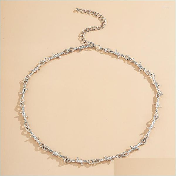 chains chains 2022 women hip-hop punk style barbed wire brambles link chain choker gifts for friends collares necklace drop dayupshop dheoz, Silver
chains chains 2022 women hip-hop punk style barbed wire brambles link chain choker gifts for friends collares necklace drop dayupshop dheoz, Silver