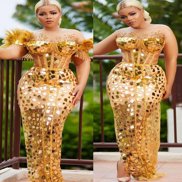 2022 arabic aso ebi gold sheath prom dresses beaded crystals evening formal party second reception birthday engagement gowns dress zj114, Black
2022 arabic aso ebi gold sheath prom dresses beaded crystals evening formal party second reception birthday engagement gowns dress zj114, Black