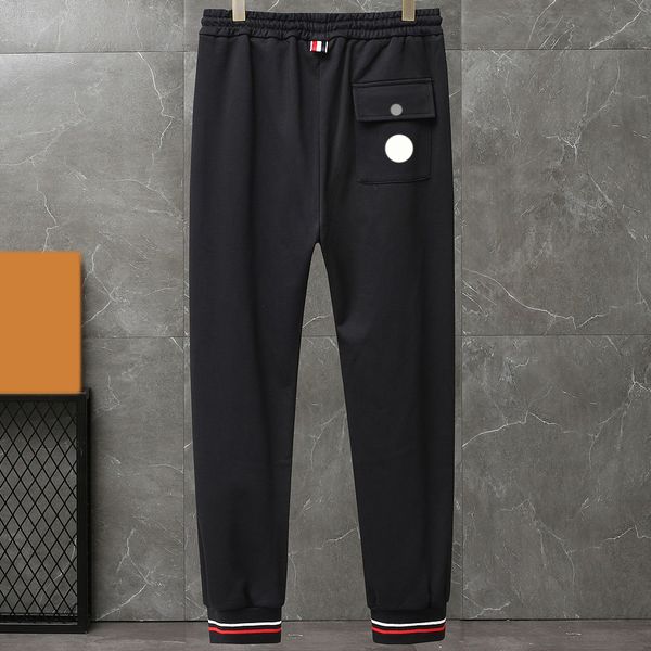 maya designer men's pants embroidered badge couples warm cargo pants cotton terry sweatpants, Black
maya designer men's pants embroidered badge couples warm cargo pants cotton terry sweatpants, Black
