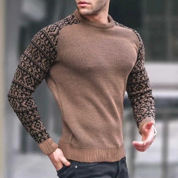 men's sweaters vintage pattern patchwork long sleeve sweater men autumn fashion crew neck knitted pullover mens casual slim knit sweat, White;black
men's sweaters vintage pattern patchwork long sleeve sweater men autumn fashion crew neck knitted pullover mens casual slim knit sweat, White;black