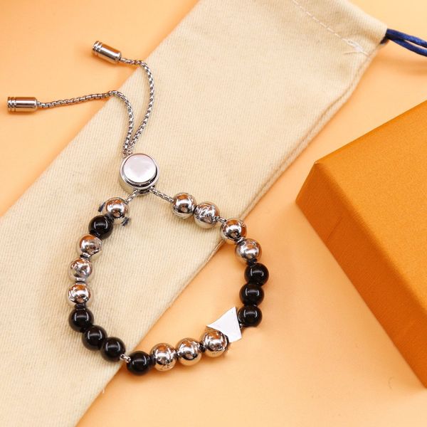 luxury designer strand beaded bracelet for men and women fashion jewelry supply, Black
luxury designer strand beaded bracelet for men and women fashion jewelry supply, Black