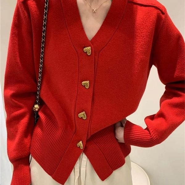 womens knits tees circyy red cardigan women sweater heart button fashion autumn winter knitted clothes sweet casual vneck fashion solid 2209, White
womens knits tees circyy red cardigan women sweater heart button fashion autumn winter knitted clothes sweet casual vneck fashion solid 2209, White