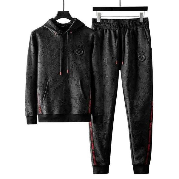men's tracksuits embroidered high-quality fashion mens casual sports suit long-sleeved trousers and fleece hoodie short-sleeved trouser, Gray
men's tracksuits embroidered high-quality fashion mens casual sports suit long-sleeved trousers and fleece hoodie short-sleeved trouser, Gray