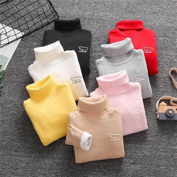 pullover kid thick knitted bottoming turtleneck fall winter boy girl add velvet shirts solid high collar sweater 220929, Blue
pullover kid thick knitted bottoming turtleneck fall winter boy girl add velvet shirts solid high collar sweater 220929, Blue
