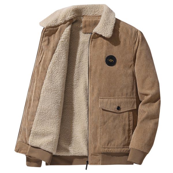 mens winter jacket fleece jacket men casual loose solid lapel full zip thick warm corduroy coat large size 5xl, Black;brown
mens winter jacket fleece jacket men casual loose solid lapel full zip thick warm corduroy coat large size 5xl, Black;brown