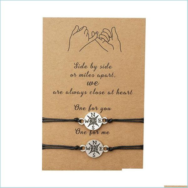 charm bracelets braided 2pcs/set charm bracelet for friendship couples compass pendant bangles women man lucky wish jewelry drop deli dhixy, Golden;silver
charm bracelets braided 2pcs/set charm bracelet for friendship couples compass pendant bangles women man lucky wish jewelry drop deli dhixy, Golden;silver
