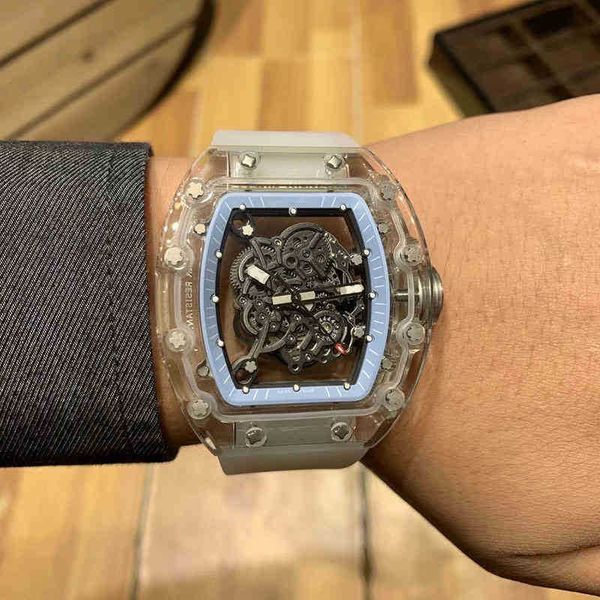luxury wristwatch richa milles wine barrel watch rm055 automatic mechanical crystal case tape men's es, Slivery;brown
luxury wristwatch richa milles wine barrel watch rm055 automatic mechanical crystal case tape men's es, Slivery;brown