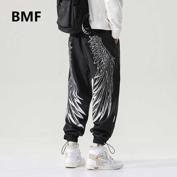 men's pants korean fashion wing print casual pants streetwear hip hop couple sweatpants men clothing kpop plus size sports joggers 5xl, Black
men's pants korean fashion wing print casual pants streetwear hip hop couple sweatpants men clothing kpop plus size sports joggers 5xl, Black