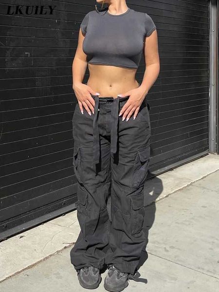 vintage cargo pants overalls baggy jeans women casual fashion y2k 90s streetwear big pockets high waist straight denim trousers, Black;white
vintage cargo pants overalls baggy jeans women casual fashion y2k 90s streetwear big pockets high waist straight denim trousers, Black;white