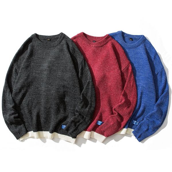 men's sweaters male round neck sweater men's sweater loose autumn solid color sweater bottoming shirt trend personality 220929, White;black
men's sweaters male round neck sweater men's sweater loose autumn solid color sweater bottoming shirt trend personality 220929, White;black